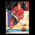 Mike Hudson #22 1991 Topps Stadium Club Chicago Blackhawks Hockey Card NHL NM