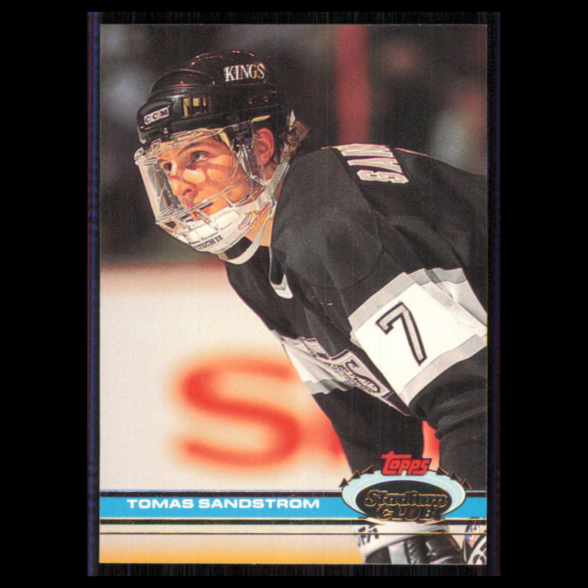 Tomas Sandstrom #209 1991 Topps Stadium Club Los Angeles Kings Hockey Card NHL