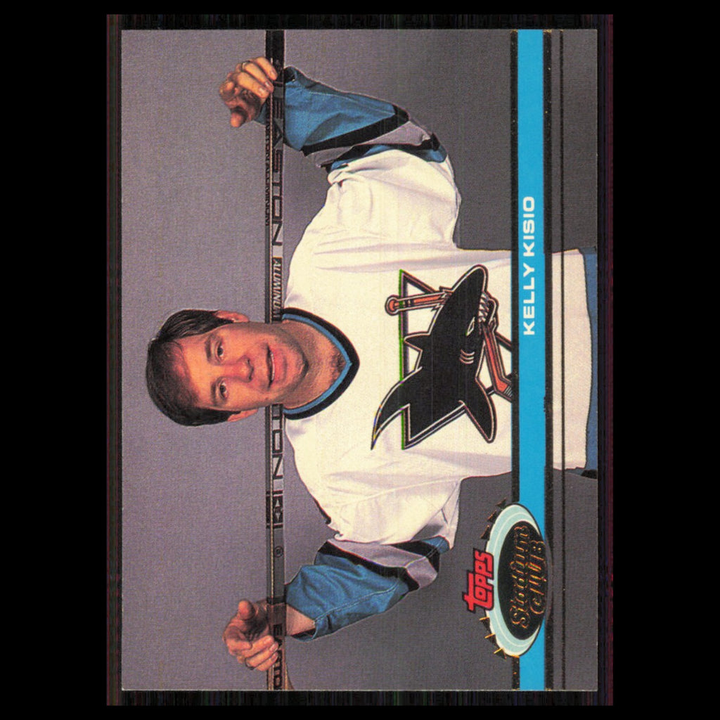 Kelly Kisio #186 1991 Topps Stadium Club San Jose Sharks Hockey Card NHL NM