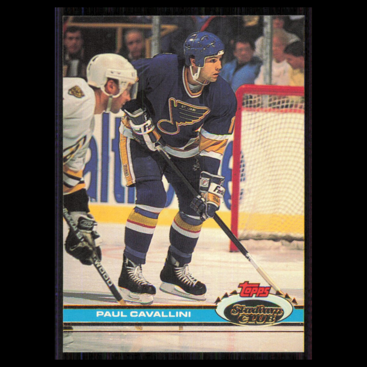Paul Cavallini #48 1991 Topps Stadium Club St. Louis Blues Hockey Card NHL NM