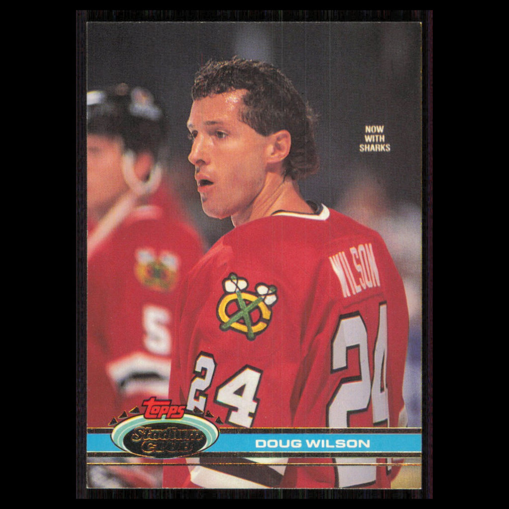 Doug Wilson #131 1991 Topps Stadium Club San Jose Sharks Hockey Card NHL NM