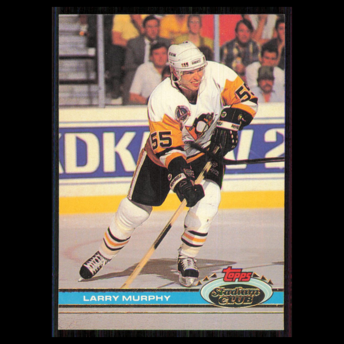 Larry Murphy #112 1991 Topps Stadium Club Pittsburgh Penguins Hockey Card NHL NM