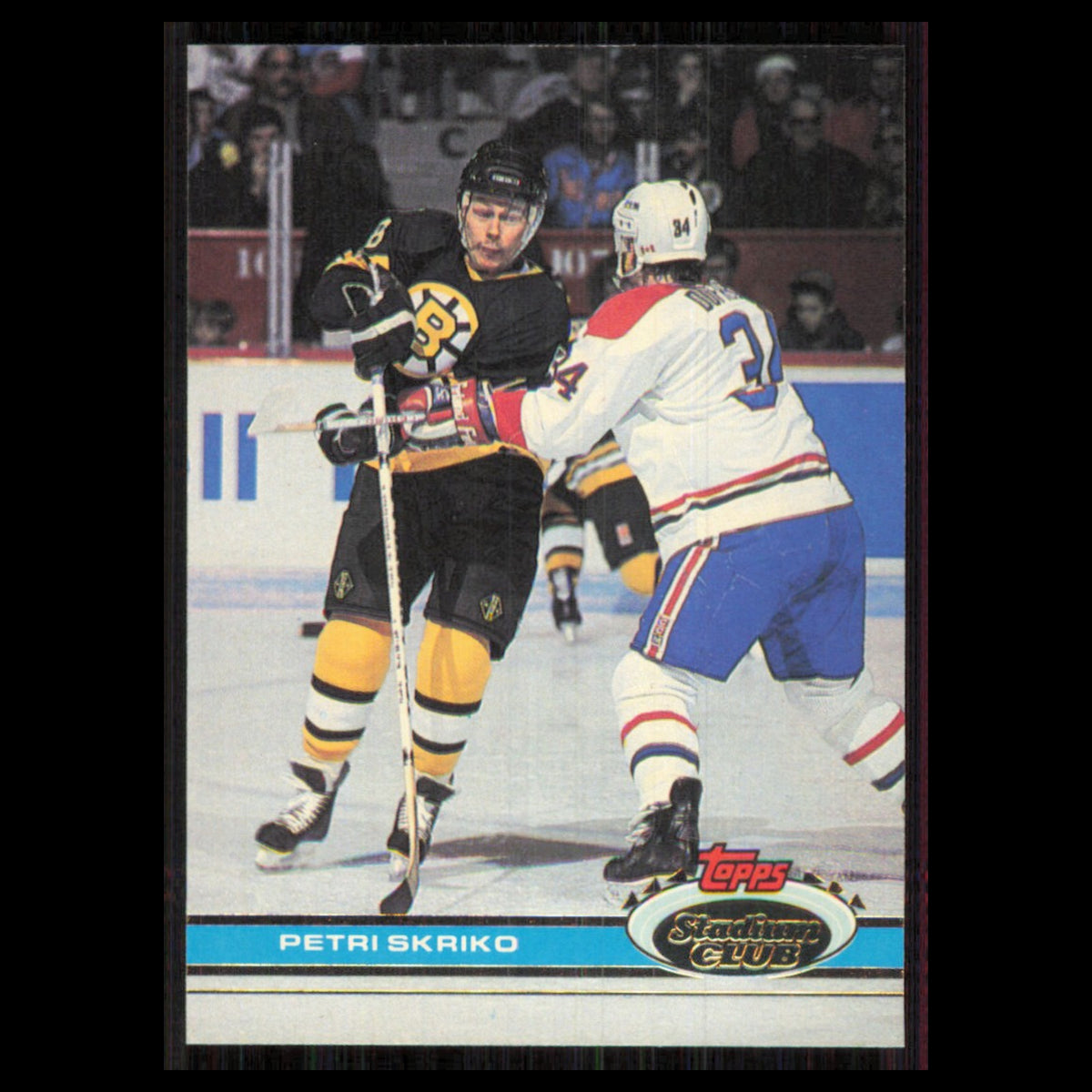 Petri Skriko #315 1991 Topps Stadium Club Boston Bruins Hockey Card NHL NM