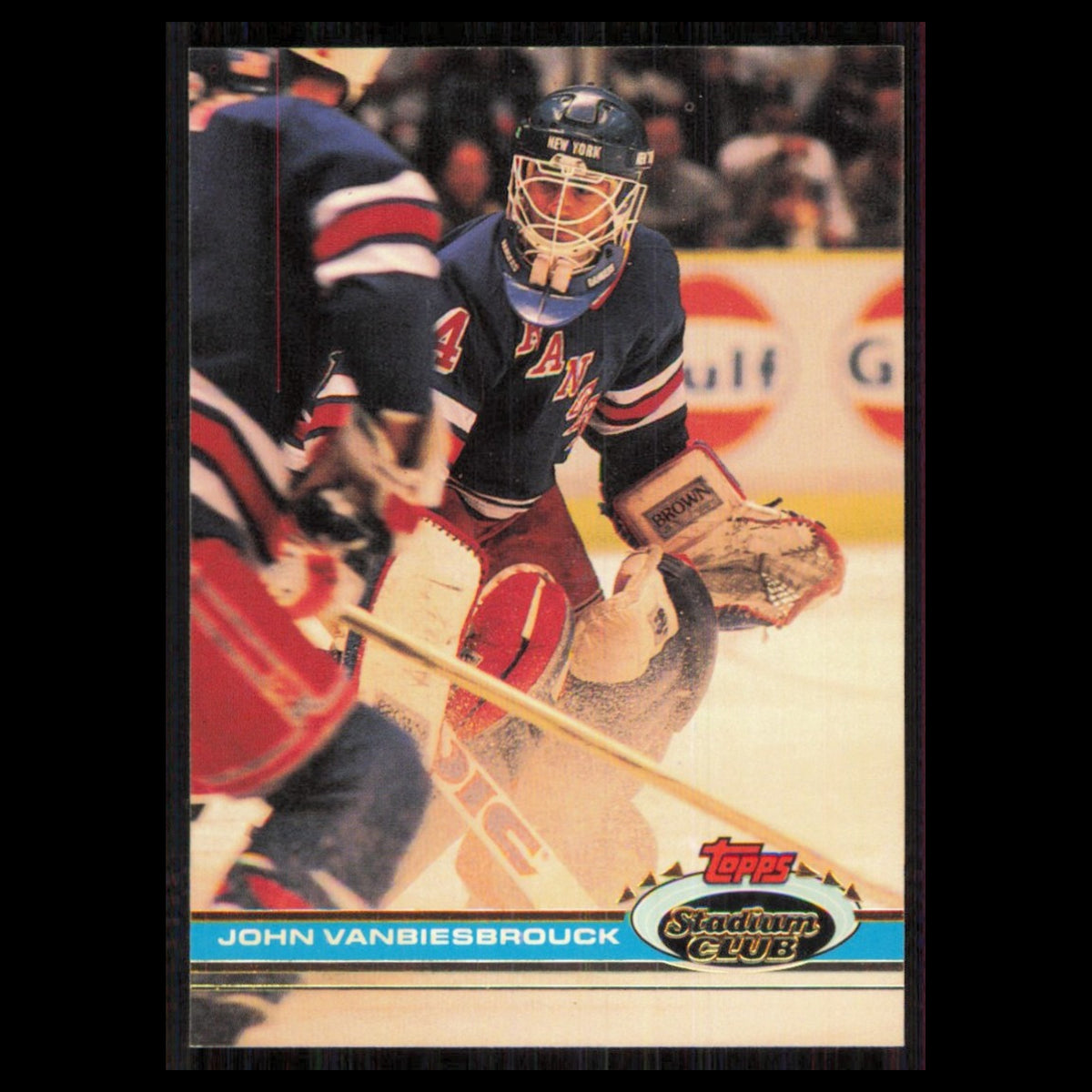 John Vanbiesbrouck #323 1991 Topps Stadium Club New York Rangers Hockey Card NHL