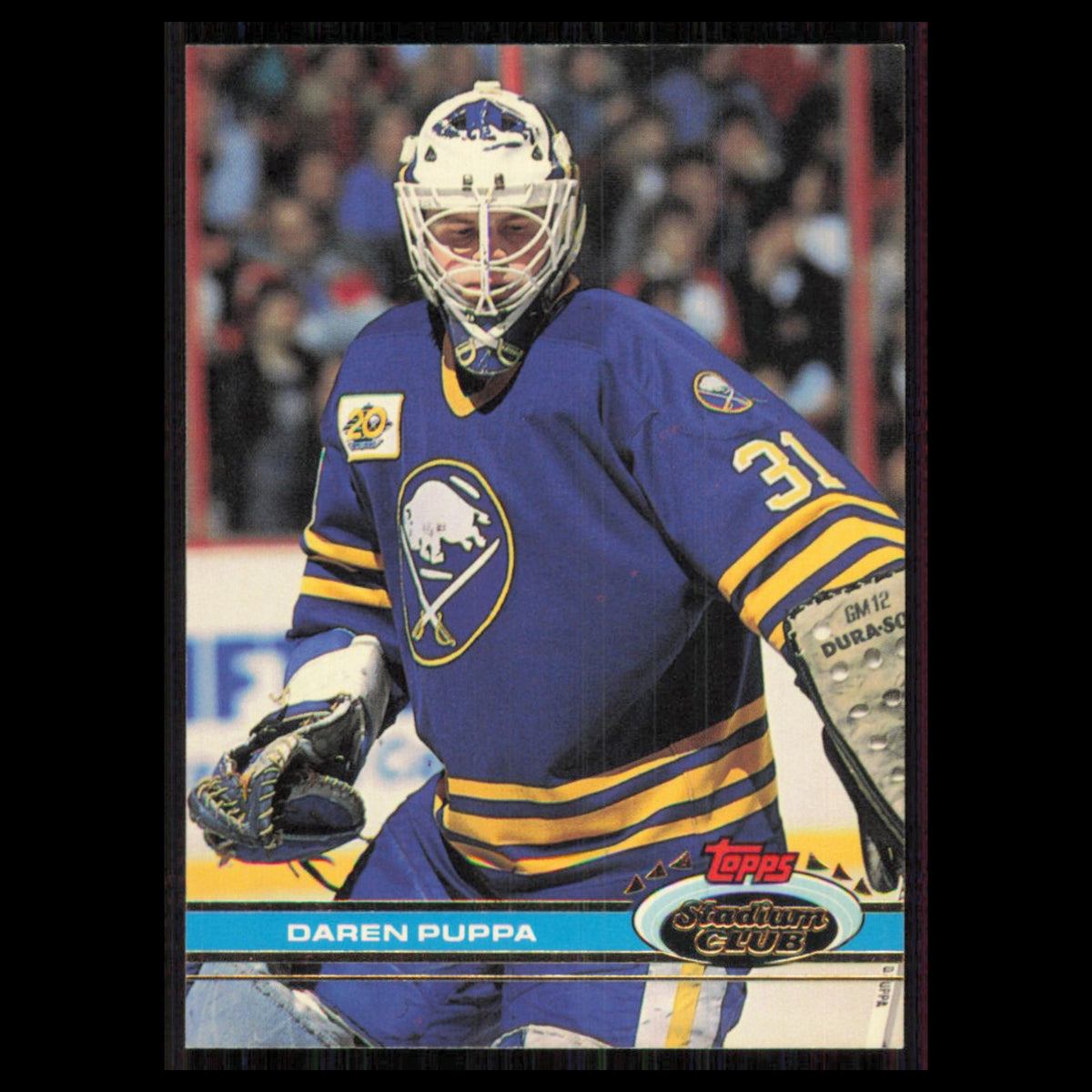 Daren Puppa #231 1991 Topps Stadium Club Buffalo Sabres Hockey Card NHL NM