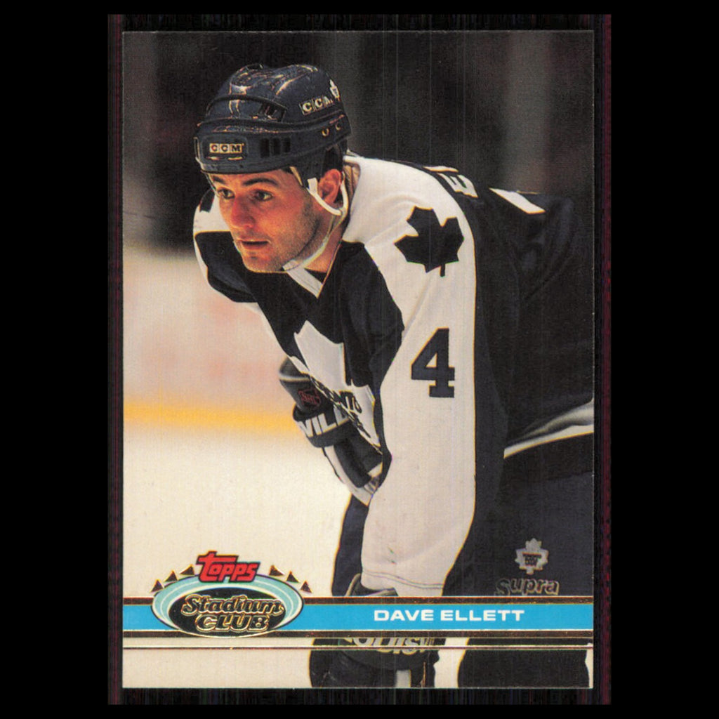 Dave Ellett #274 1991 Topps Stadium Club Toronto Maple Leafs Hockey Card NHL NM