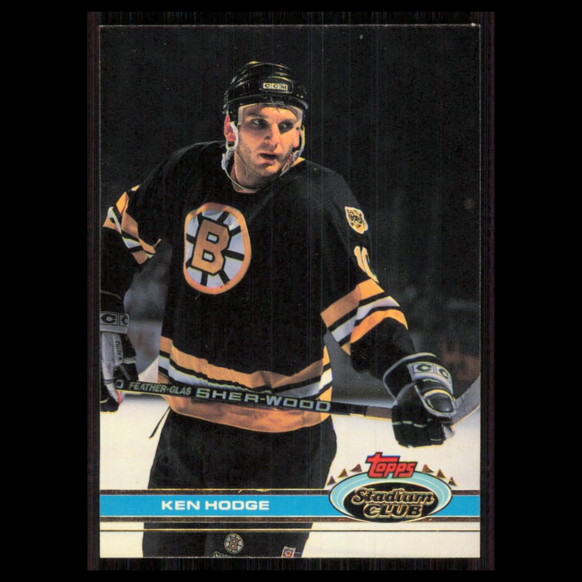 Ken Hodge #357 1991 Topps Stadium Club Boston Bruins Hockey Card NHL NM