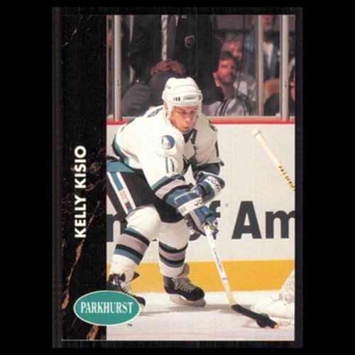 Kelly Kisio #165 1991 Parkhurst San Jose Sharks Hockey Card NHL NM