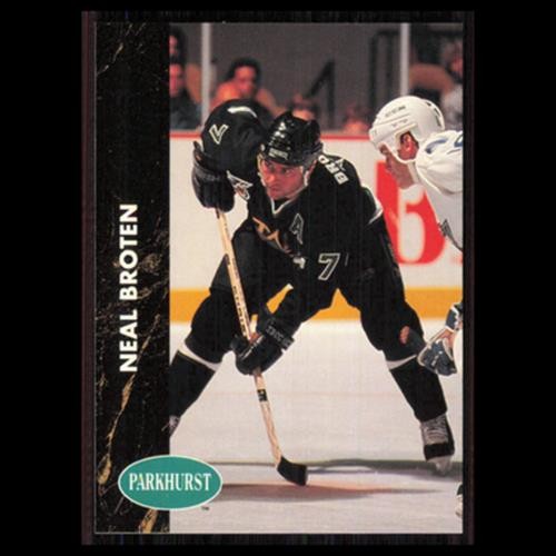 Neal Broten #80 1991 Parkhurst Minnesota North Stars Hockey Card NHL NM