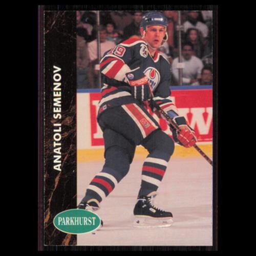 Anatoli Semenov #279 1991 Parkhurst Edmonton Oilers Hockey Card NHL NM