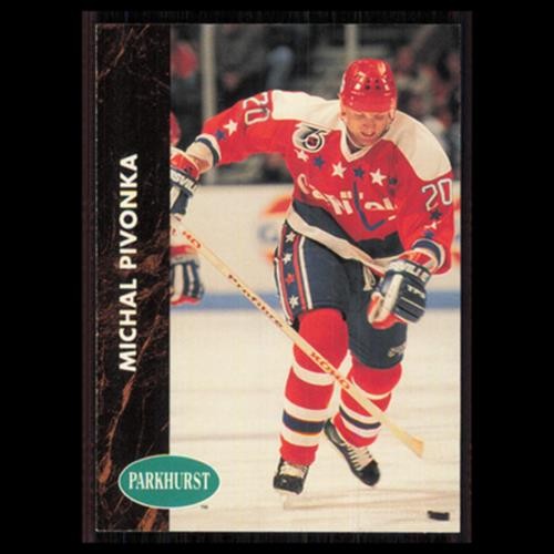Michal Pivonka #412 1991 Parkhurst Washington Capitals Hockey Card NHL NM
