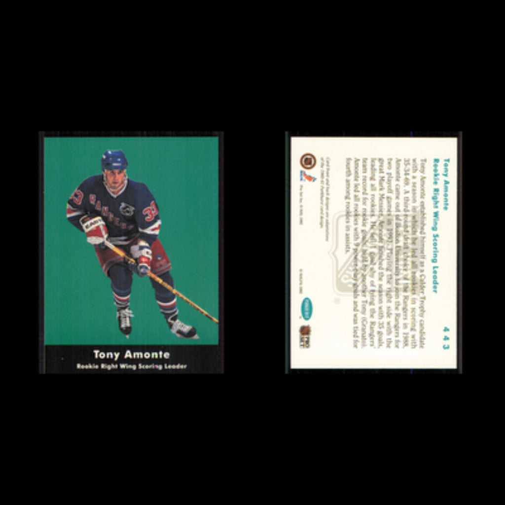 Tony Amonte #443 1991 Parkhurst New York Rangers Hockey Card NHL NM