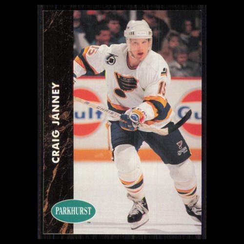 Craig Janney #378 1991 Parkhurst St. Louis Blues Hockey Card NHL NM