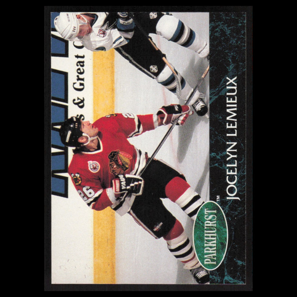 Jocelyn Lemieux #275 1992 Parkhurst Chicago Blackhawks Hockey Card NHL NM