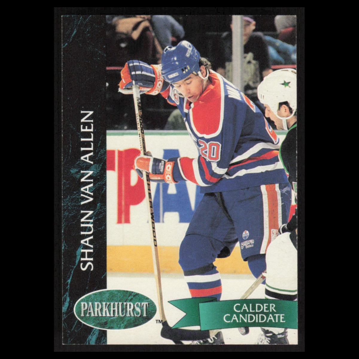 Shaun Van Allen #288 1992 Parkhurst Edmonton Oilers Hockey Card NHL NM