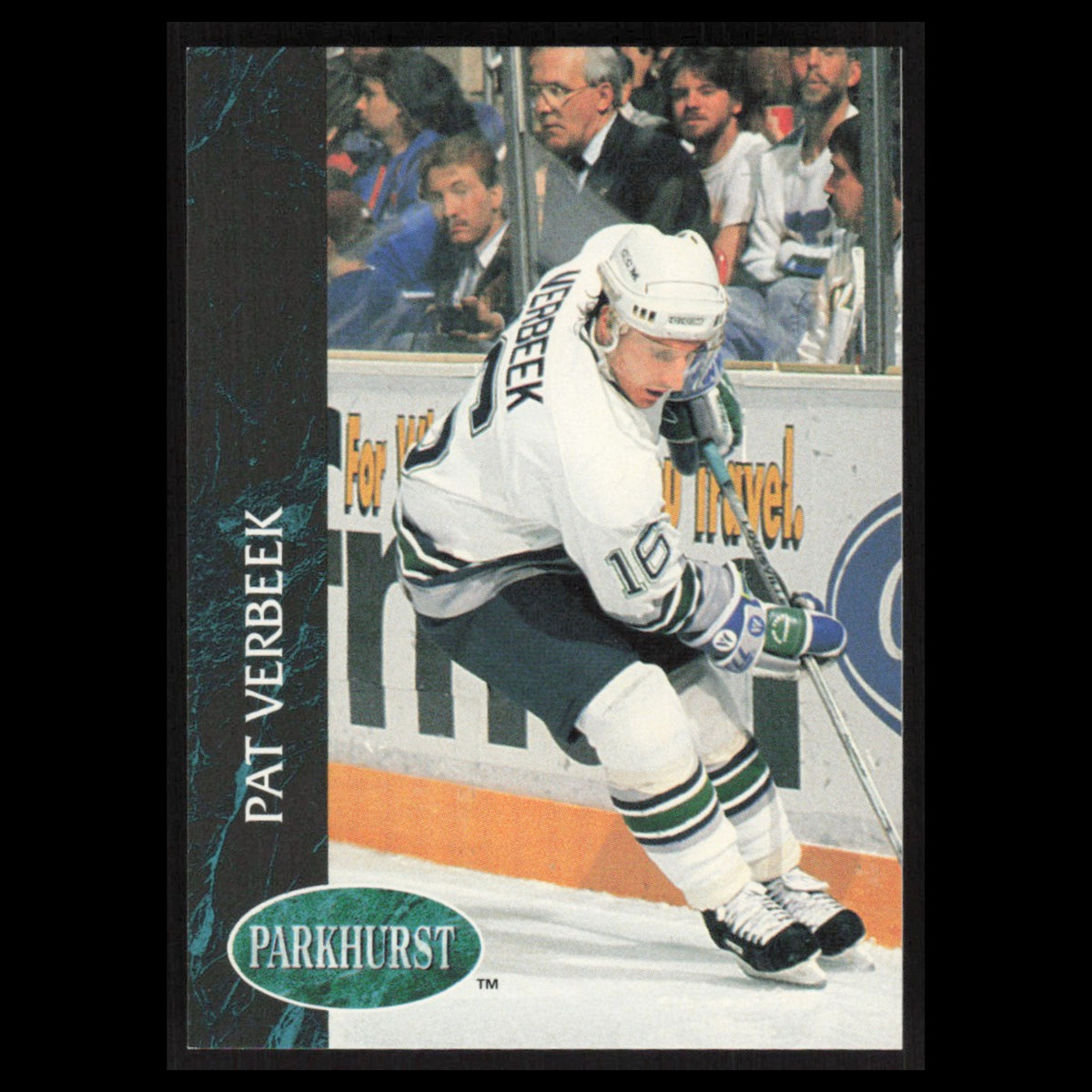 Pat Verbeek #58 1992 Parkhurst Hartford Whalers Hockey Card NHL NM
