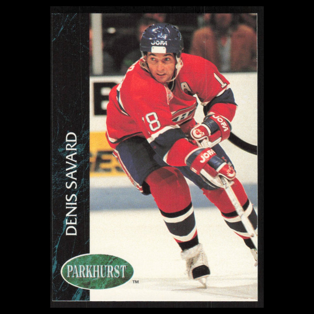 Denis Savard #85 1992 Parkhurst Montreal Canadiens Hockey Card NHL NM