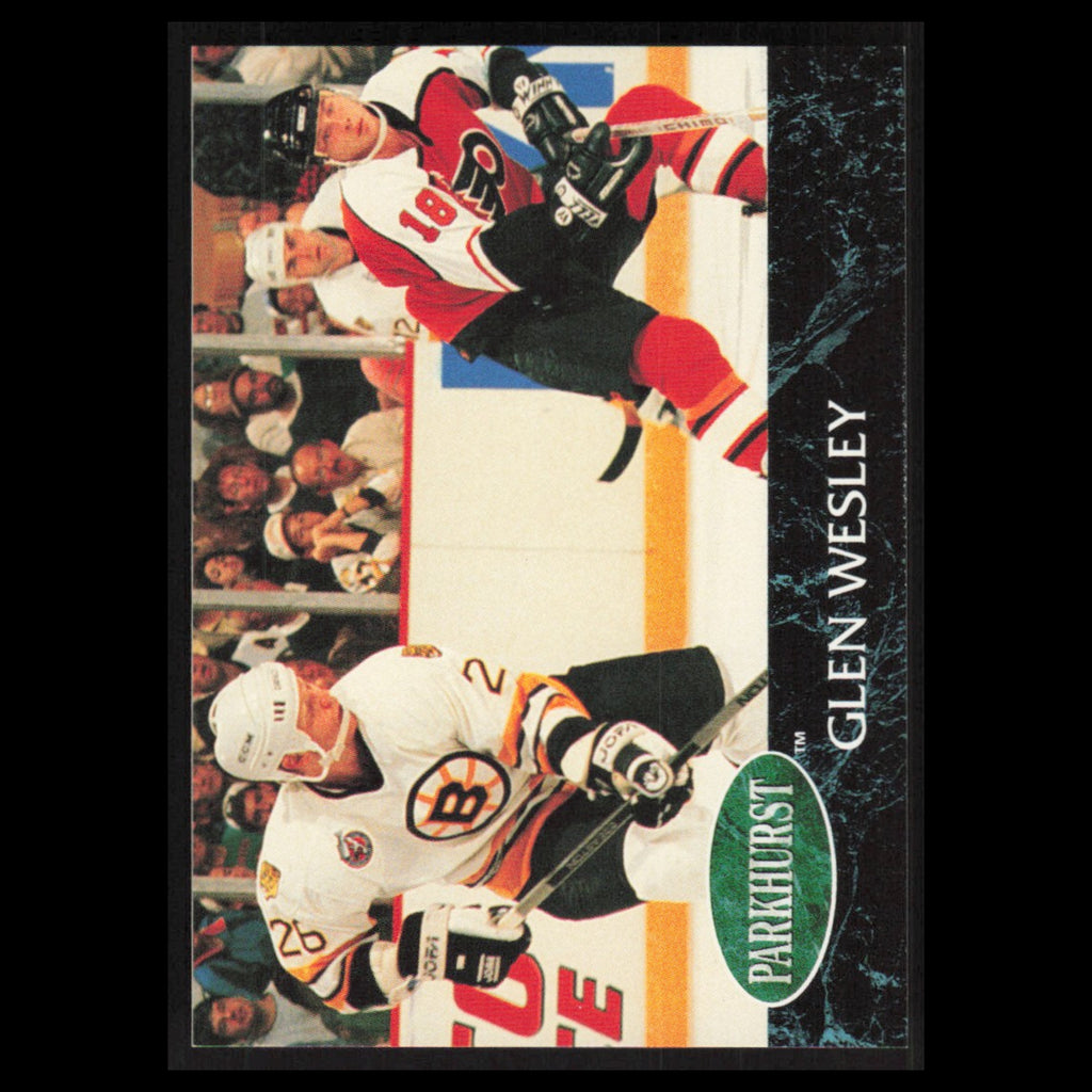 Glen Wesley #6 1992 Parkhurst Boston Bruins Hockey Card NHL NM