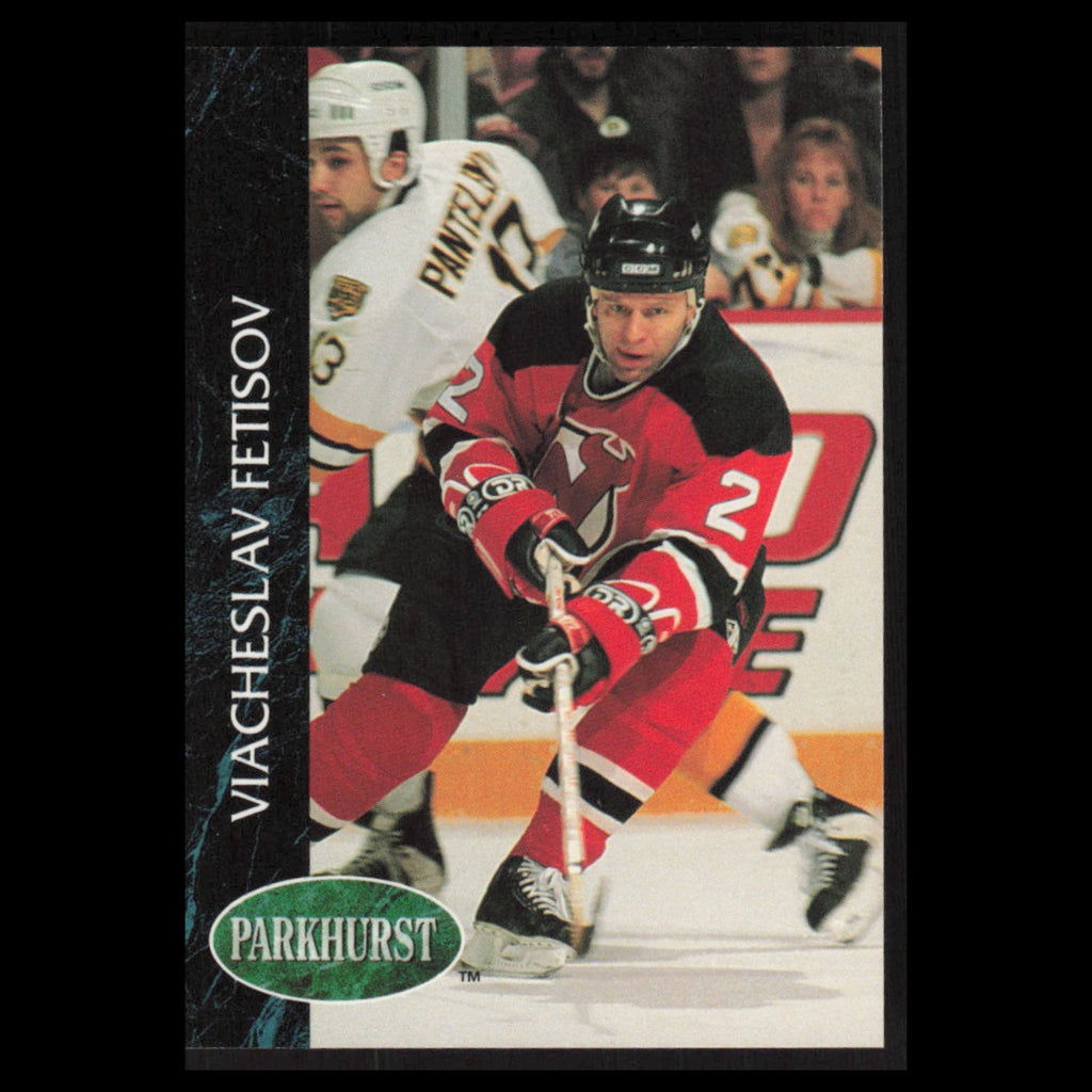 Viacheslav Fetisov #334 1992 Parkhurst New Jersey Devils Hockey Card NHL NM