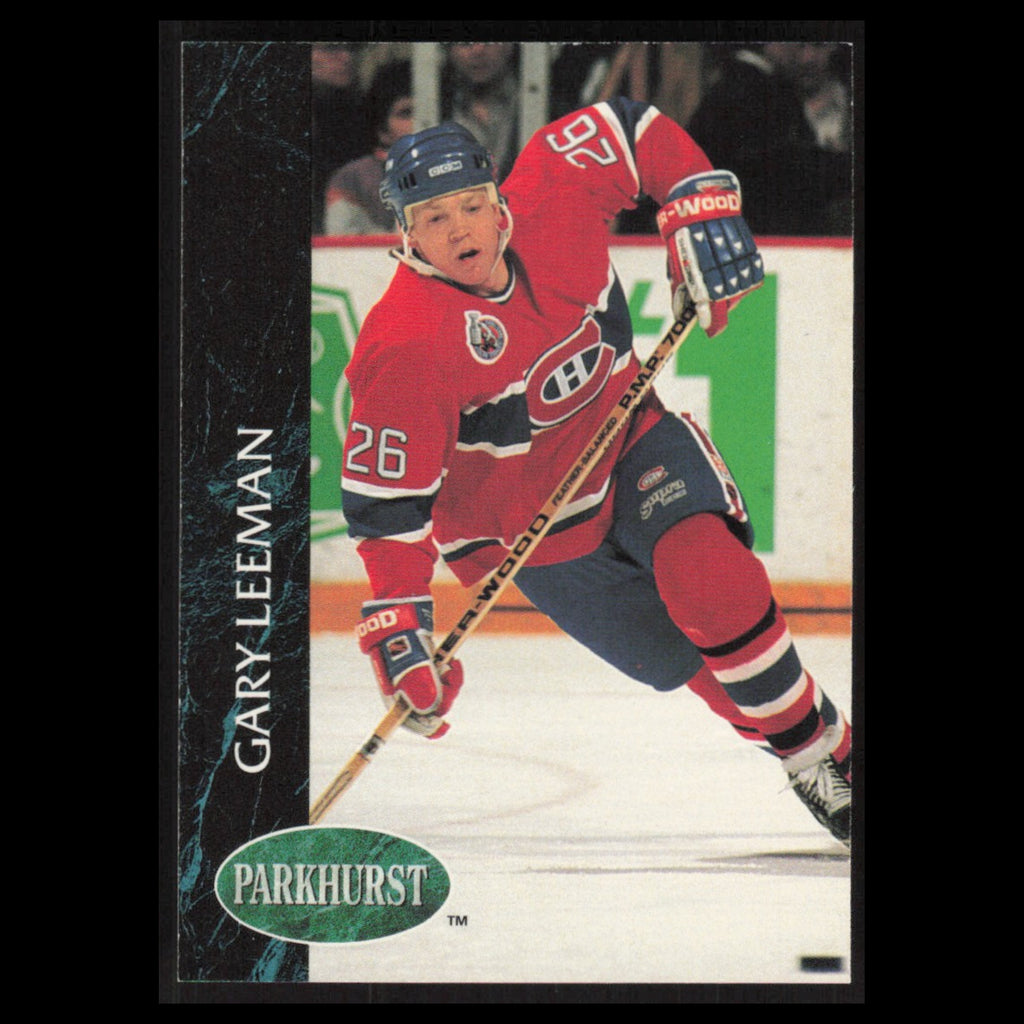 Gary Leeman #323 1992 Parkhurst Montreal Canadiens Hockey Card NHL NM