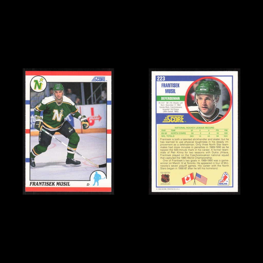 Frank Musil #223 1990 Score Minnesota North Stars Hockey Card NHL NM