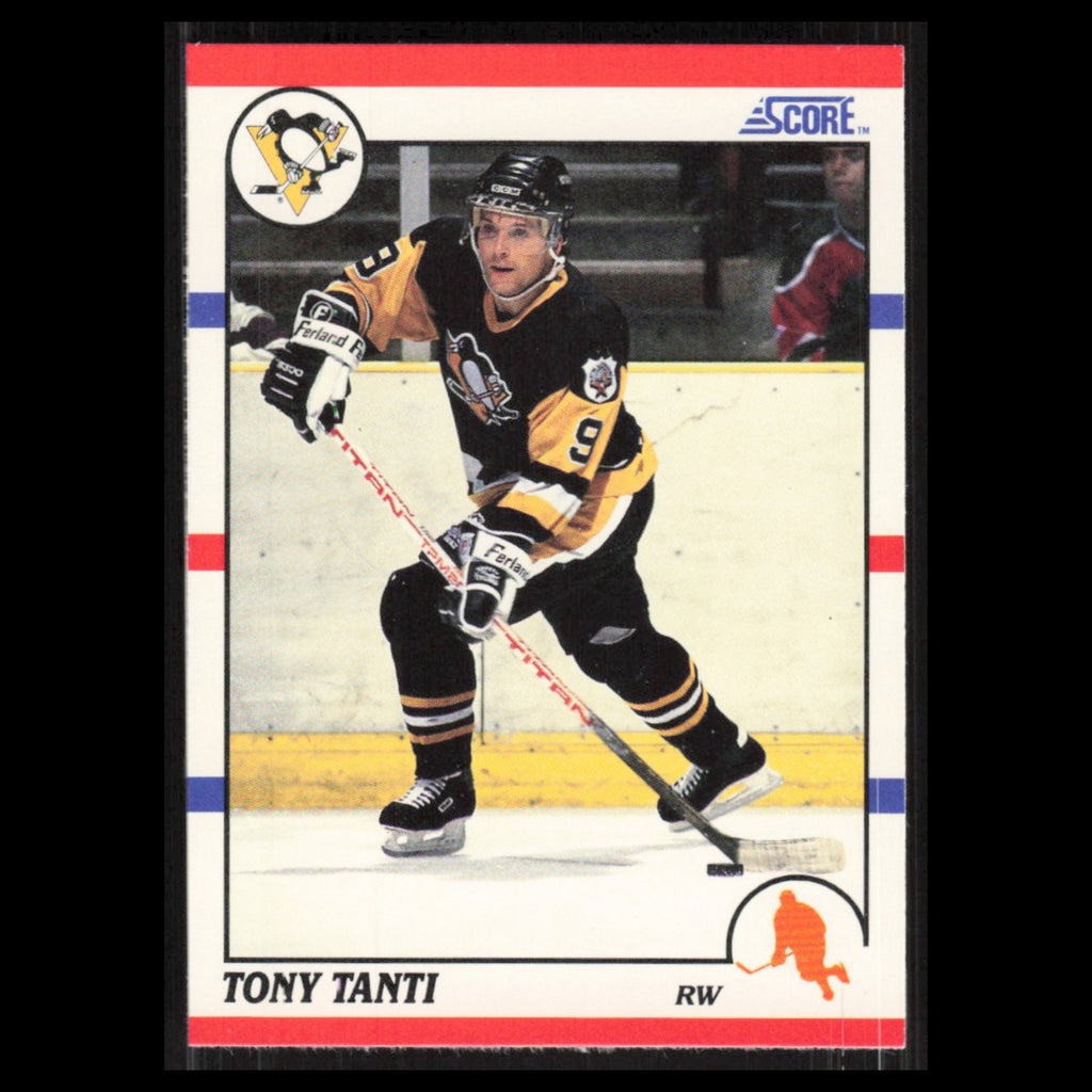 Tony Tanti #137 1990 Score Pittsburgh Penguins Hockey Card NHL NM