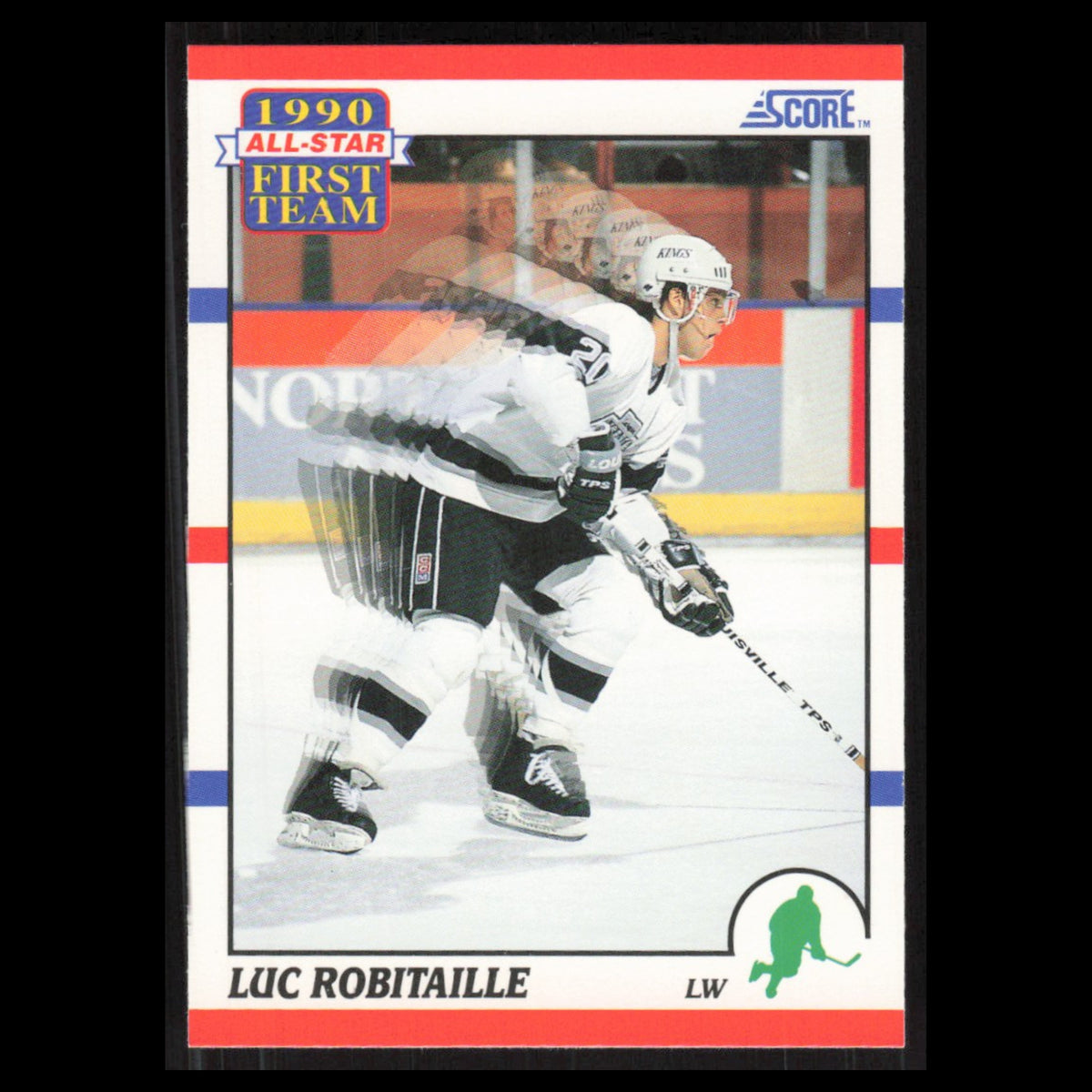 Luc Robitaille #316 1990 Score Los Angeles Kings Hockey Card NHL NM