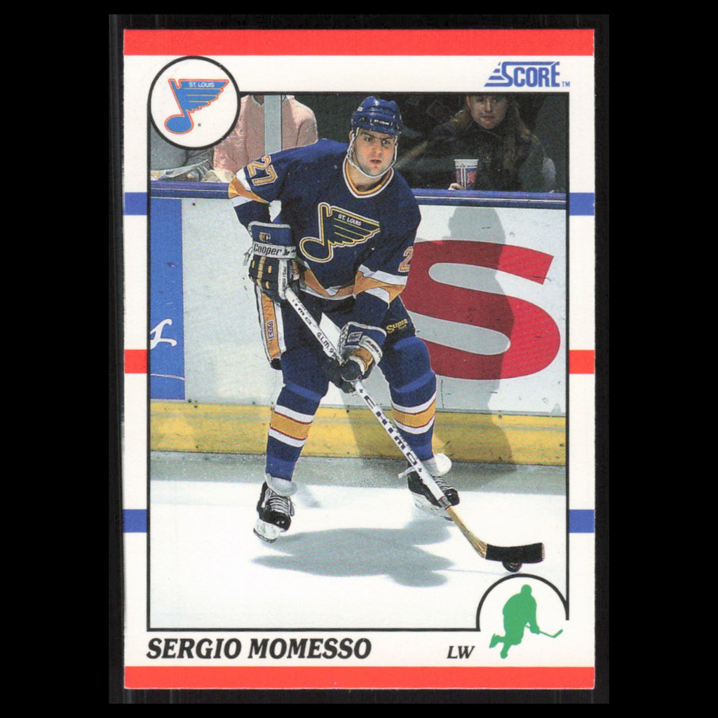 Sergio Momesso Rookie #224 1990 Score St. Louis Blues Hockey Card NHL NM