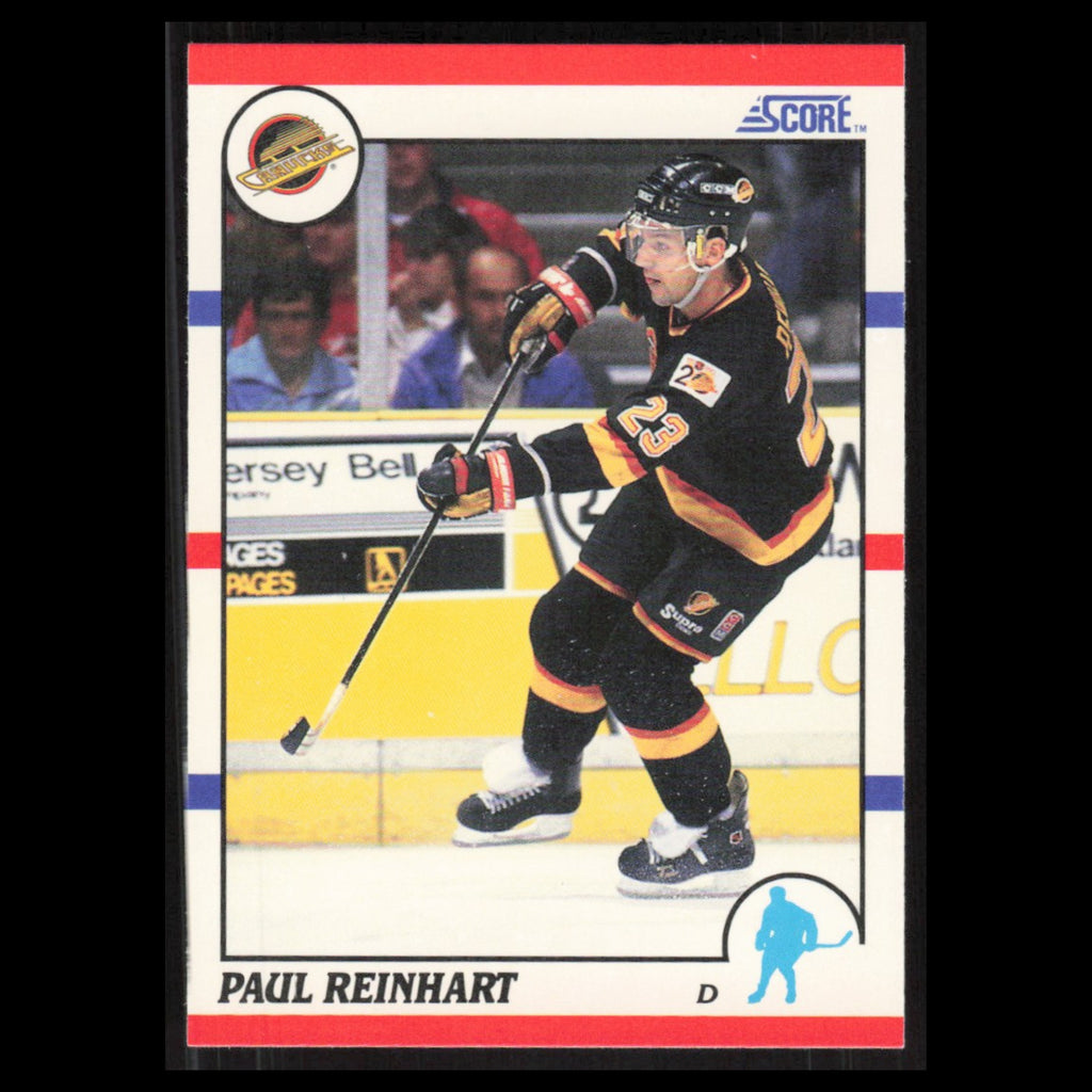 Paul Reinhart #173 1990 Score Vancouver Canucks Hockey Card NHL NM