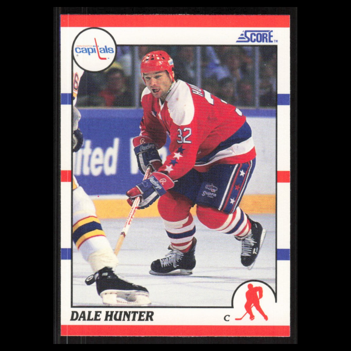 Dale Hunter #44 1990 Score Washington Capitals Hockey Card NHL NM