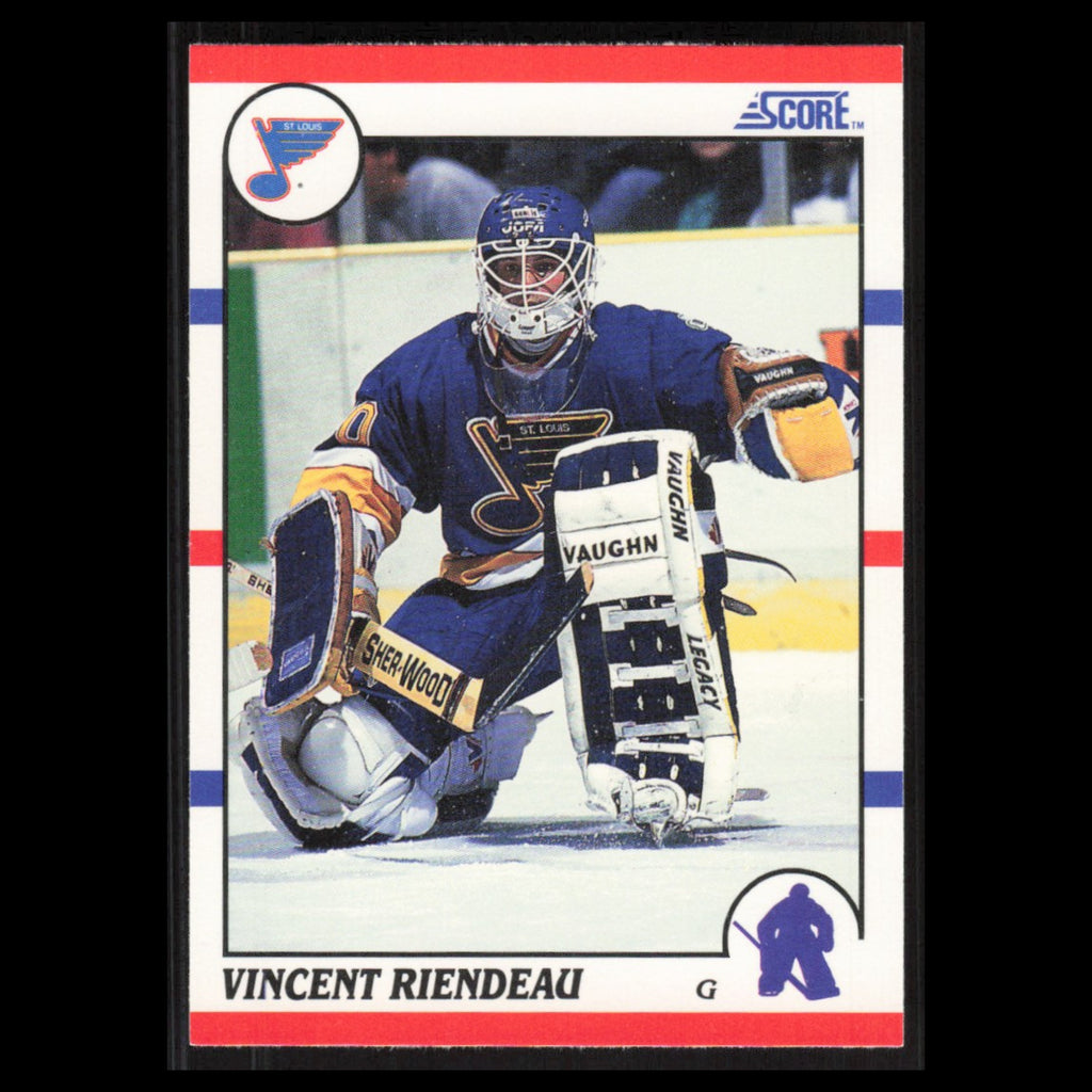 Vincent Riendeau Rookie #107 1990 Score St. Louis Blues Hockey Card NHL NM