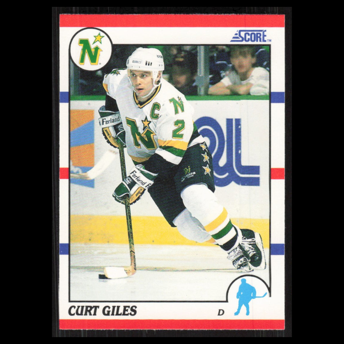 Curt Giles #94 1990 Score Minnesota North Stars Hockey Card NHL NM