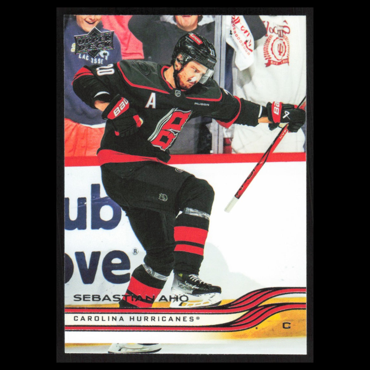 Sebastian Aho #281 2025 Upper Deck Carolina Hurricanes Hockey Card NHL NM