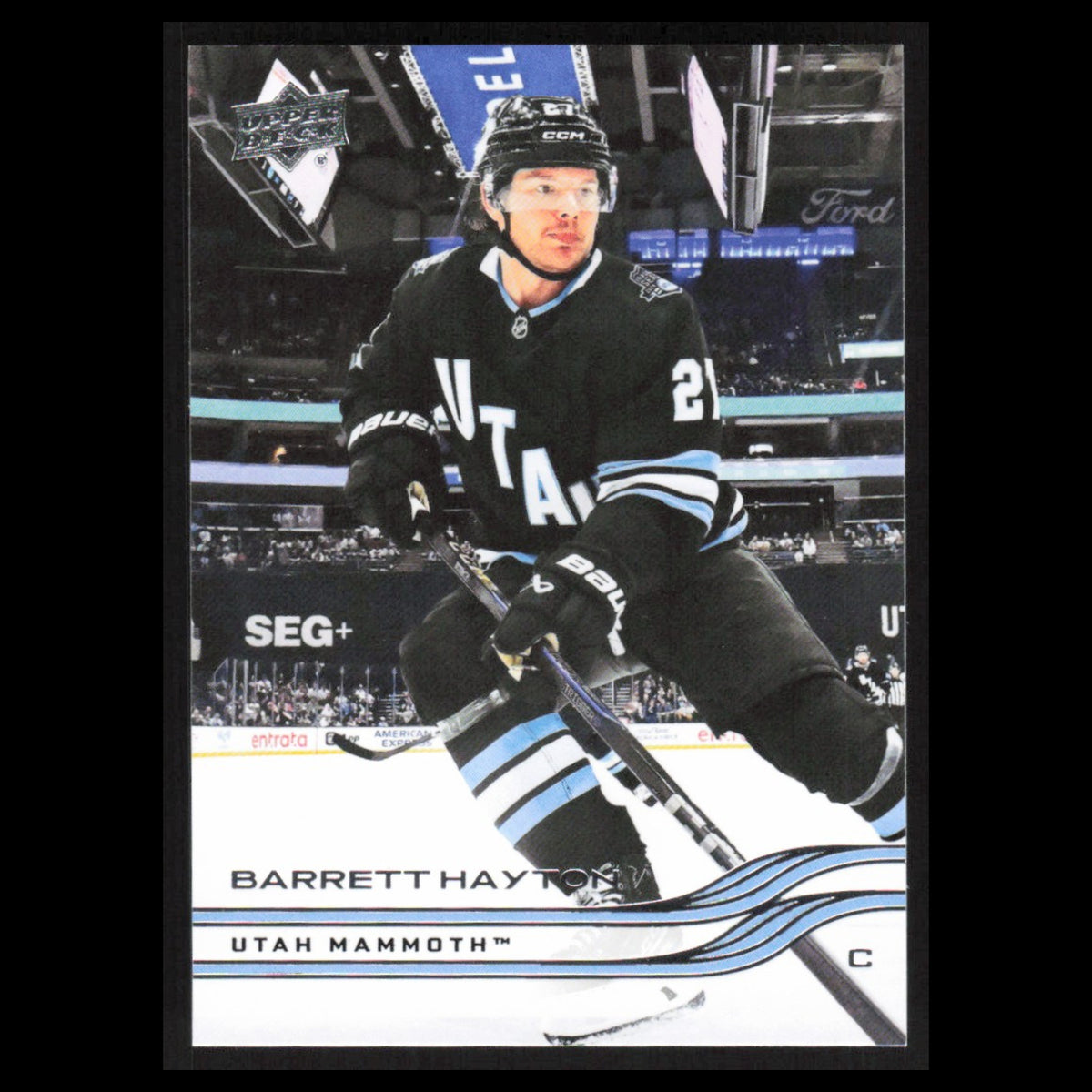 Barrett Hayton #419 2025 Upper Deck Utah Mammoth Hockey Card NHL NM