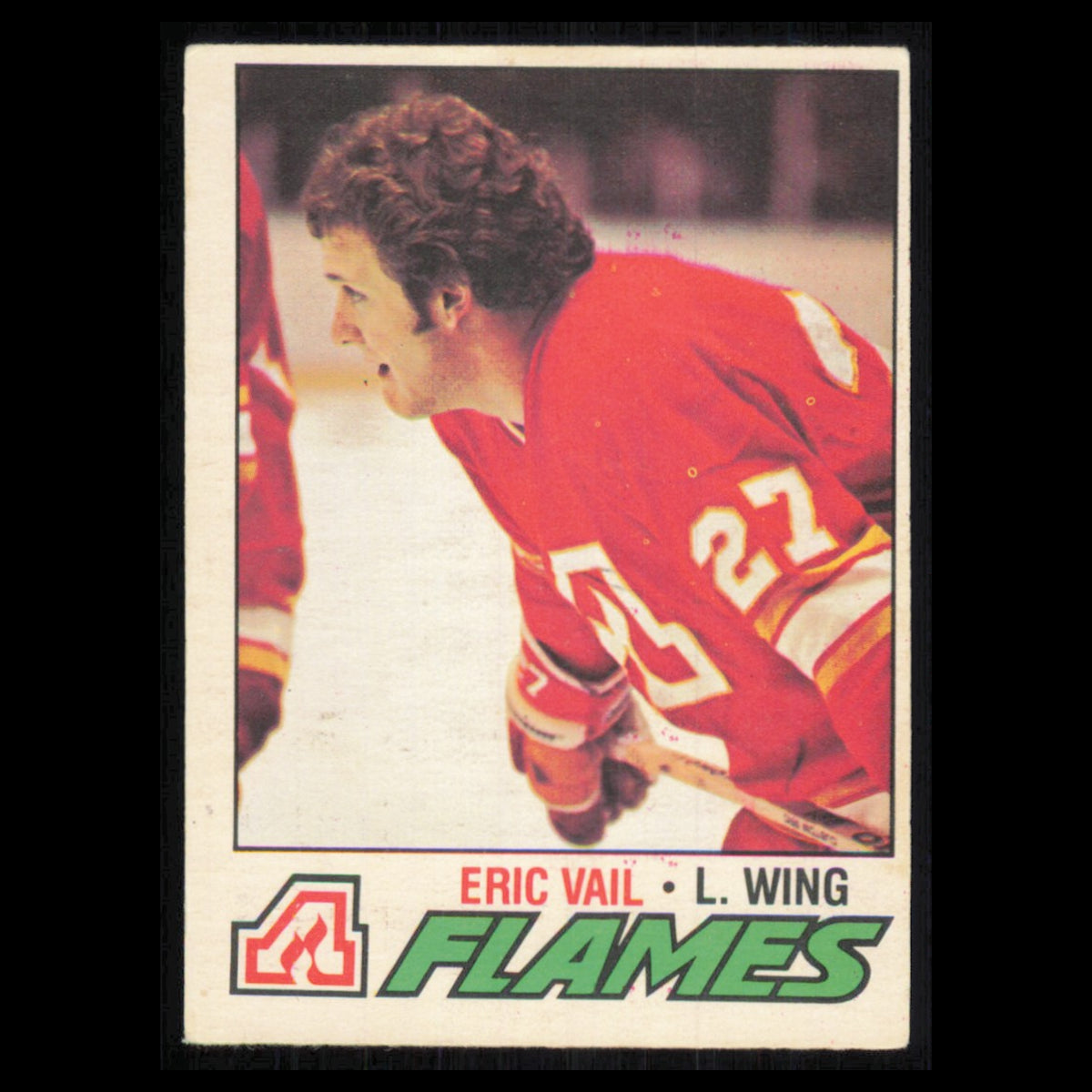 Eric Vail #168 1977 O-Pee-Chee Atlanta Flames Hockey Card NHL NM