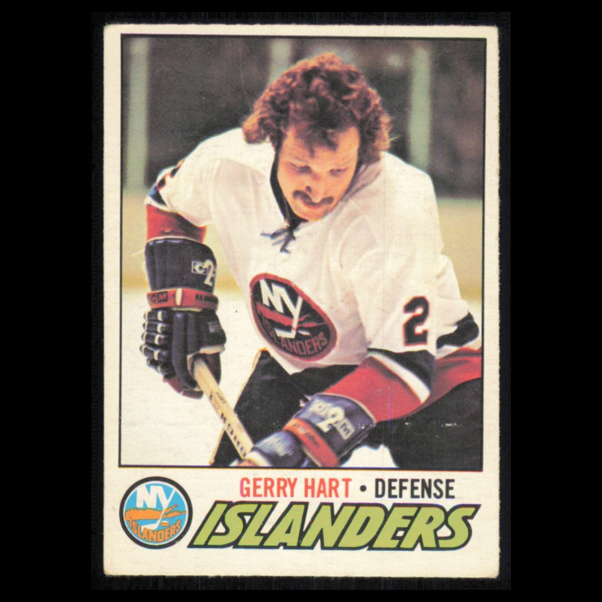 Gerry Hart #162 1977 O-Pee-Chee New York Islanders Hockey Card NHL NM