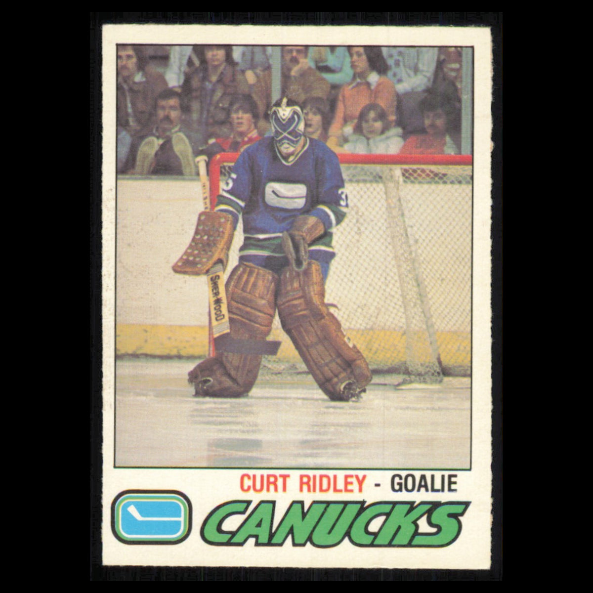 Curt Ridley #395 1977 O-Pee-Chee Vancouver Canucks Hockey Card NHL NM