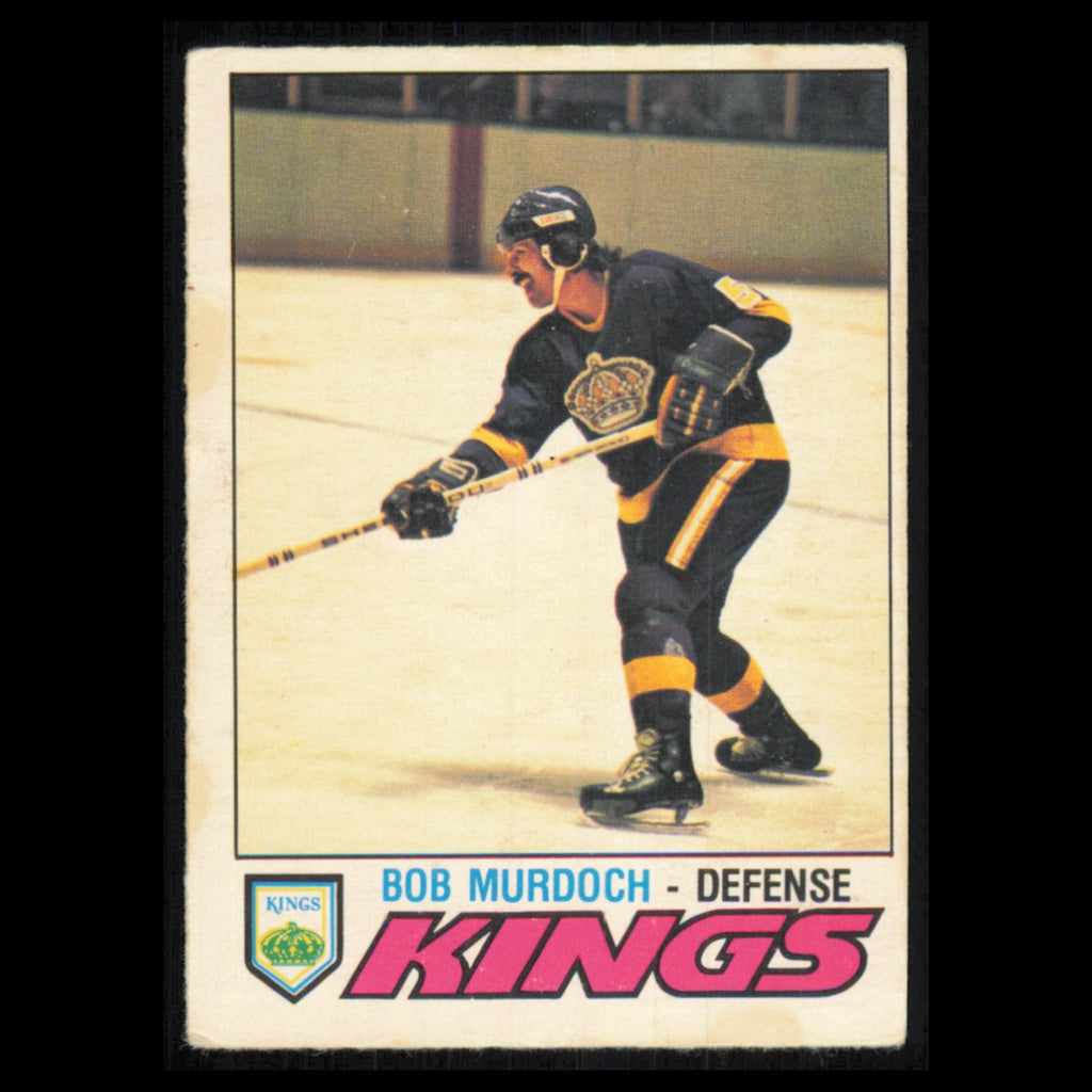 Bob Murdoch #371 1977 O-Pee-Chee Los Angeles Kings Hockey Card NHL NM