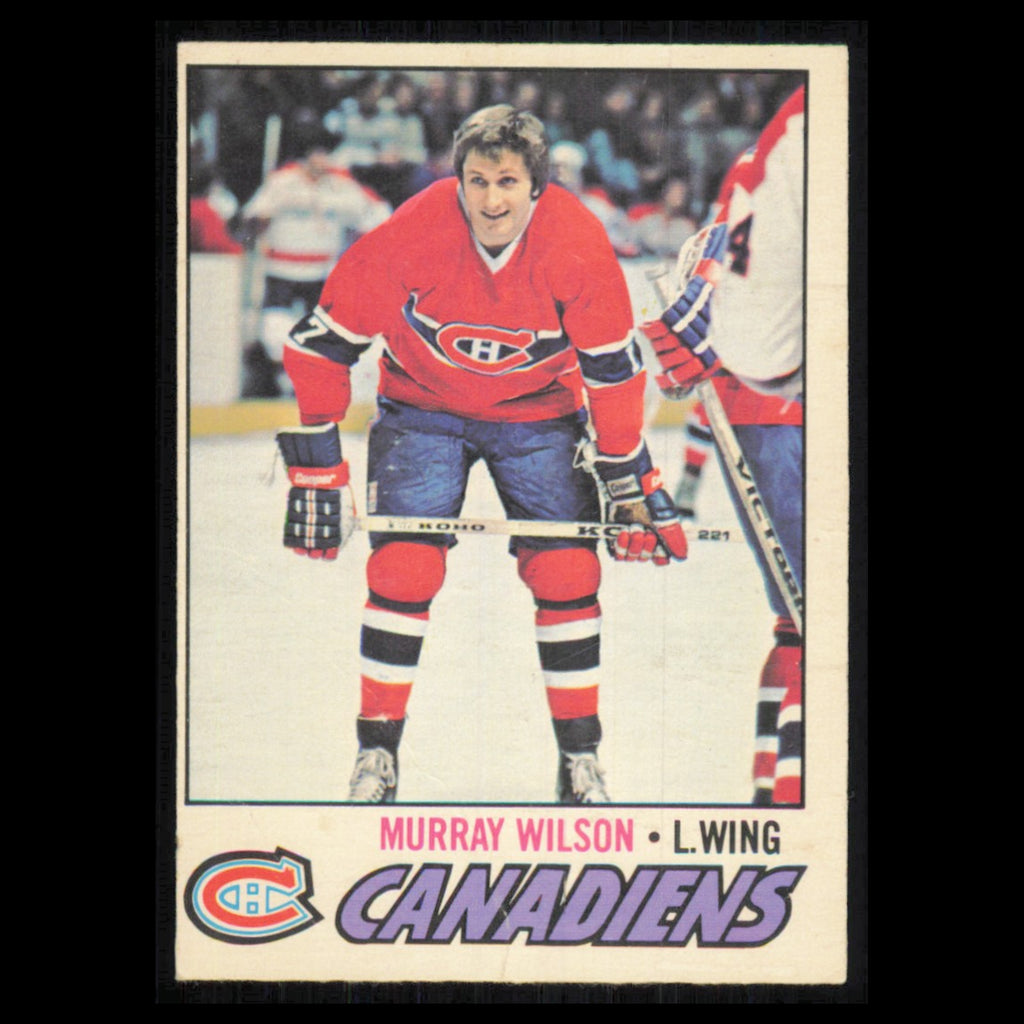 Murray Wilson #69 1977 O-Pee-Chee Montreal Canadiens Hockey Card NHL NM