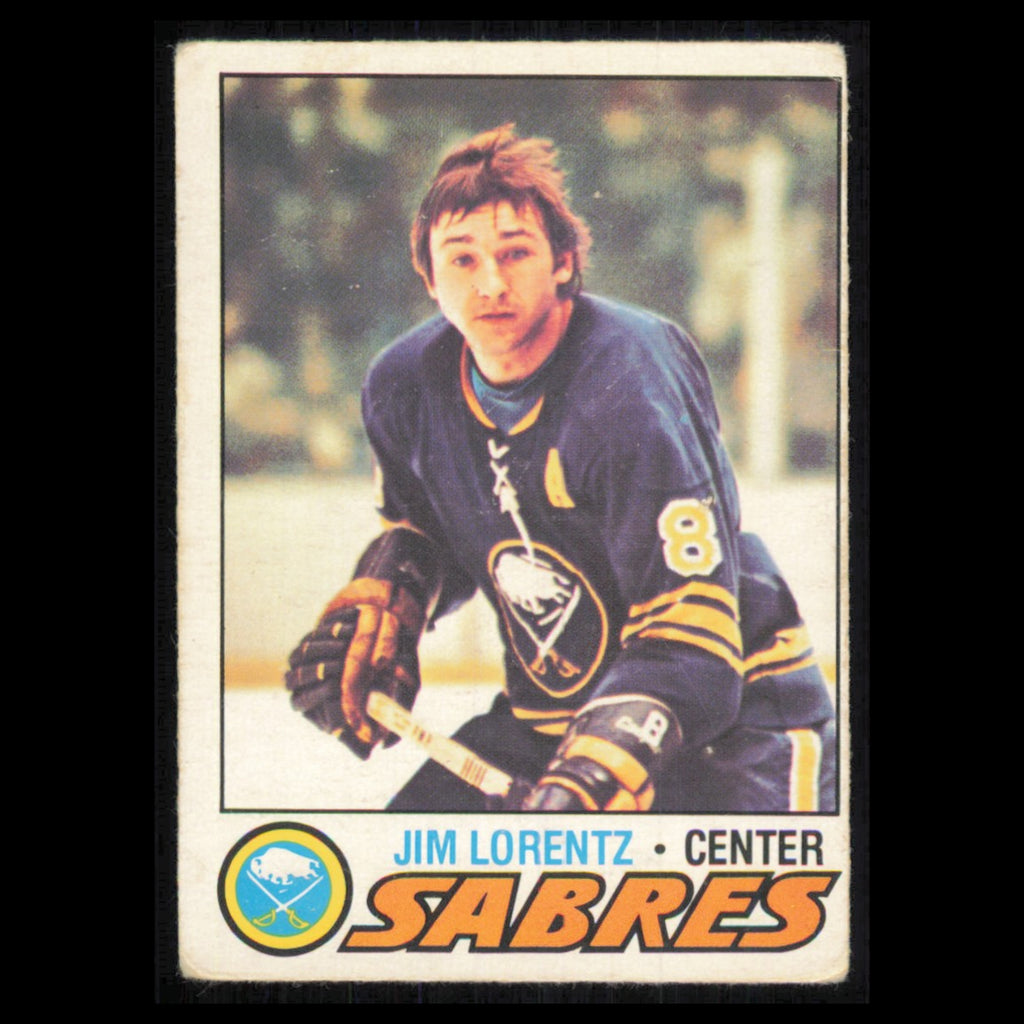 Jim Lorentz #58 1977 O-Pee-Chee Buffalo Sabres Hockey Card NHL NM