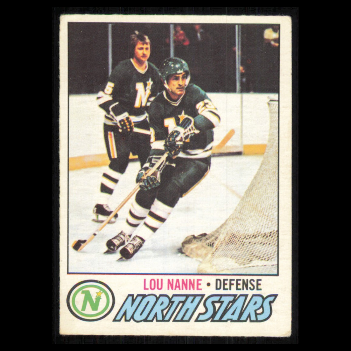 Lou Nanne #36 1977 O-Pee-Chee Minnesota North Stars Hockey Card NHL NM
