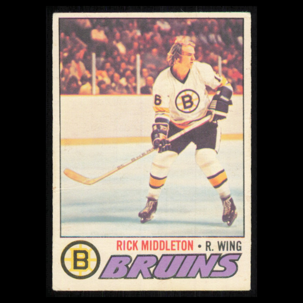 Rick Middleton #246 1977 O-Pee-Chee Boston Bruins Hockey Card NHL NM