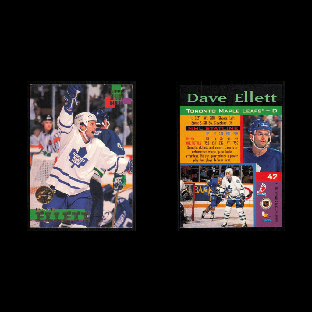 Dabe Ellet #42 1994 Topps Stadium Club Super Teams Stanley Cup Collection Hockey