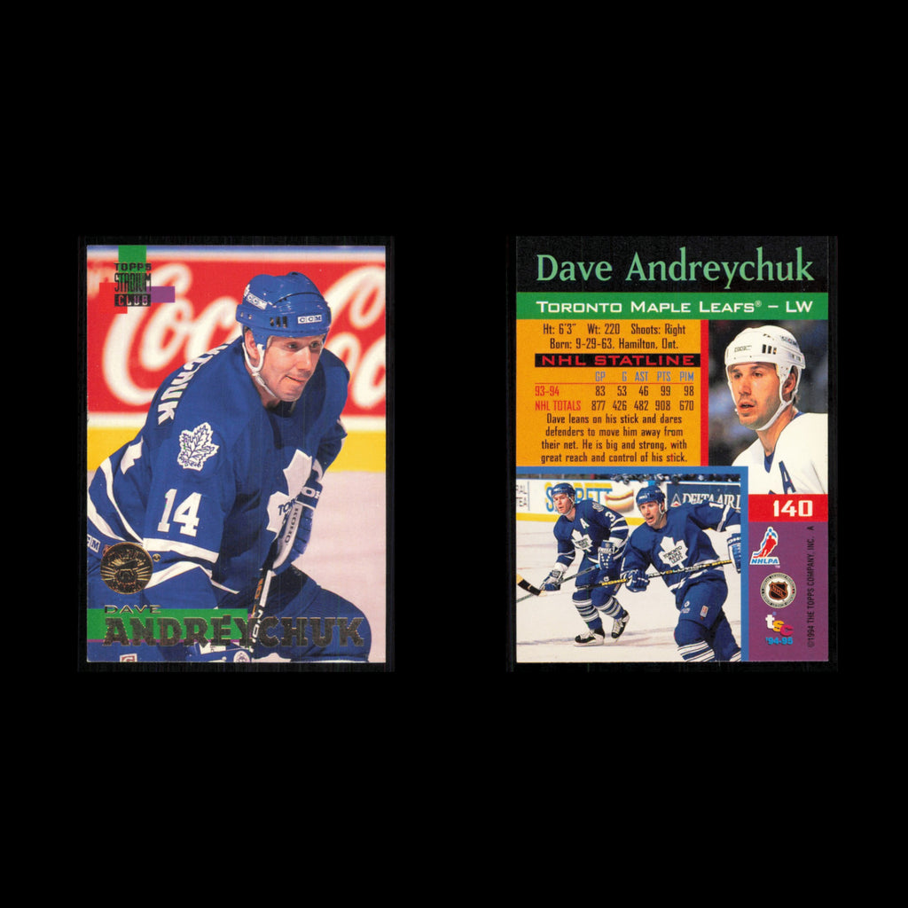 Dave Andreychuk #140 1994 Topps Stadium Club Super Teams Stanley Cup Collection