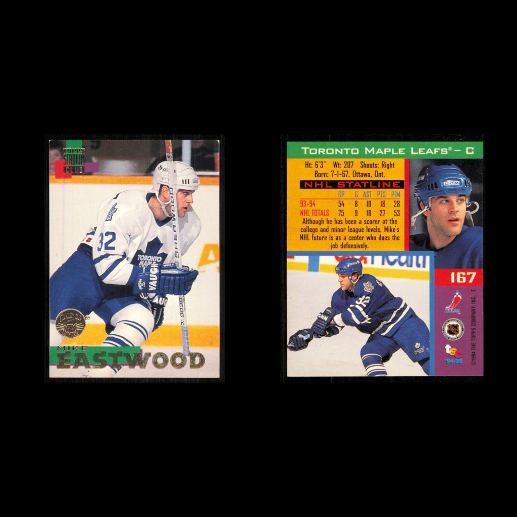 Mike Eastwood #167 1994 Topps Stadium Club Super Teams Stanley Cup Collection NM