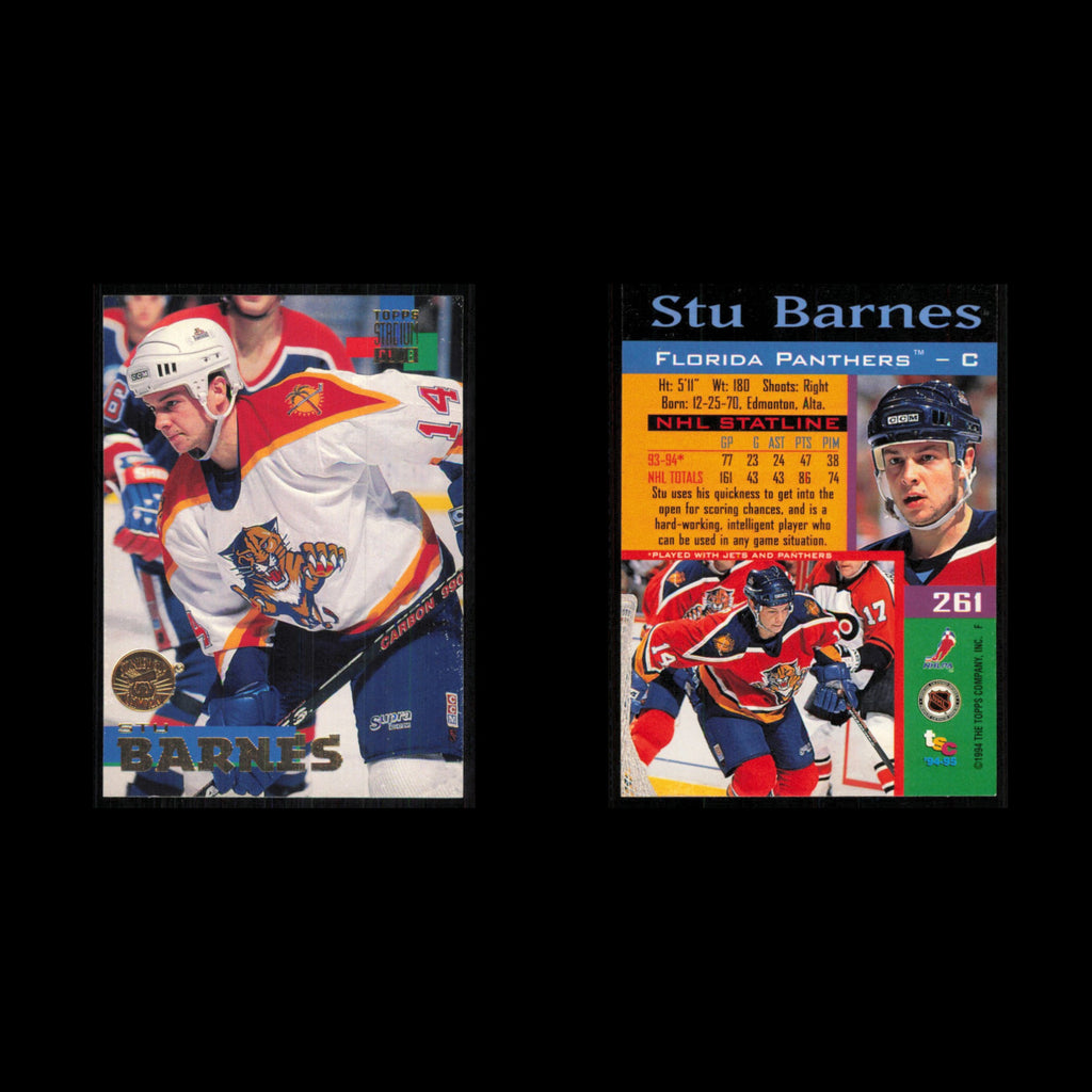 Stu Barnes #261 1994 Topps Stadium Club Super Teams Stanley Cup Collection Card