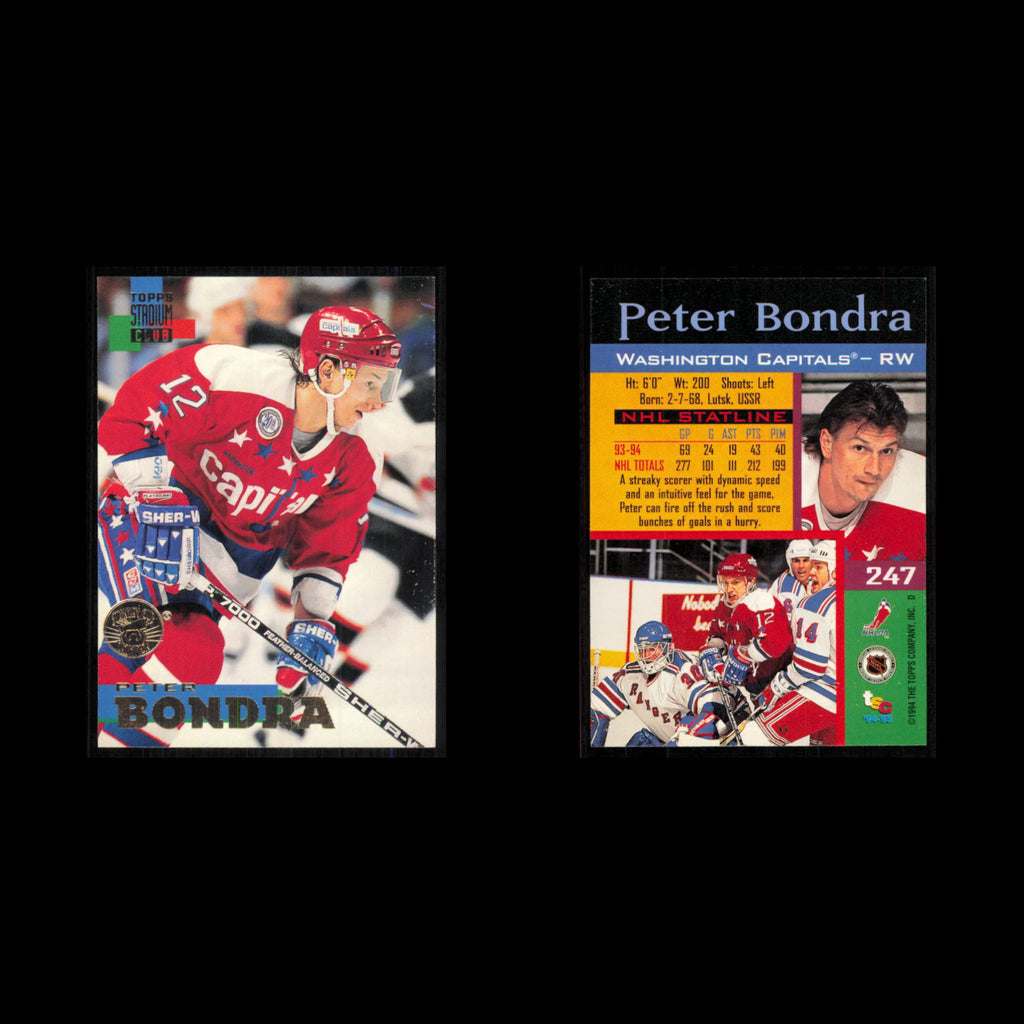 Peter Bondra #247 1994 Topps Stadium Club Super Teams Stanley Cup Collection NHL