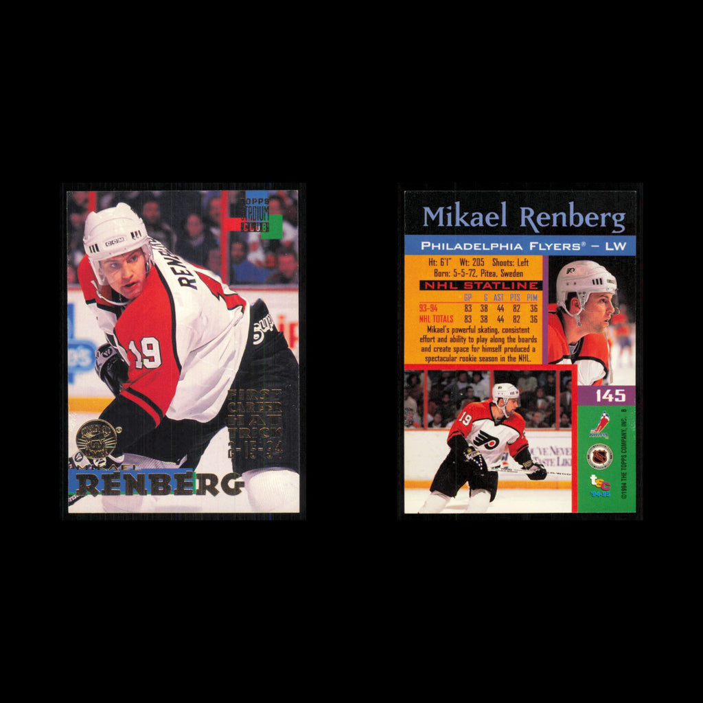 Mikael Renberg #145 1994 Topps Stadium Club Super Teams Stanley Cup Collection