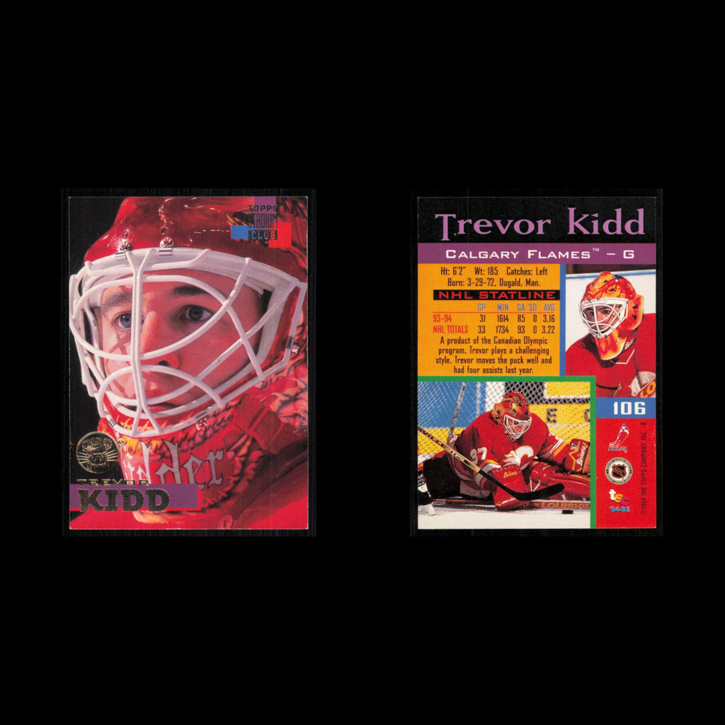 Trevor Kidd #106 1994 Topps Stadium Club Super Teams Stanley Cup Collection Card
