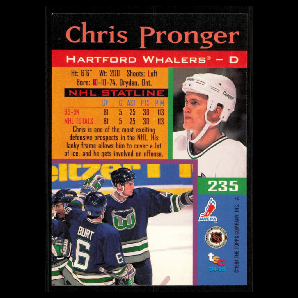 Chris Pronger #235 1994 Topps Stadium Club Super Teams Stanley Cup Collection NM